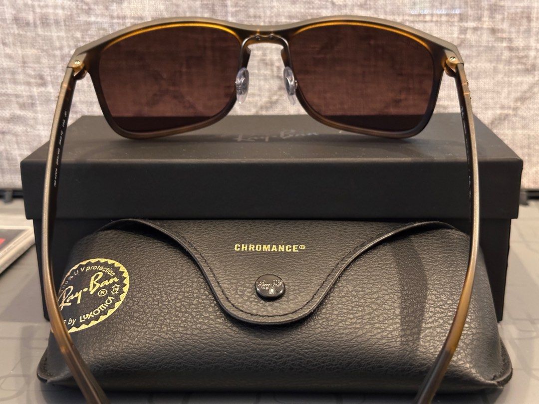 Ray-Ban RB4624 Chromance Matte Havana (Category: Sunglasses & Eyewear) located in Cavite. Submitted by baconforever (Listing ID 1328876648, Image 3). Description: * New * No issues. Selling because my husband has too many sunglasses. * FRAME SHAPE Square FRAME COLOR Matte Havana FRAME MATERIAL Injected TEMPLE COLOR Havana.