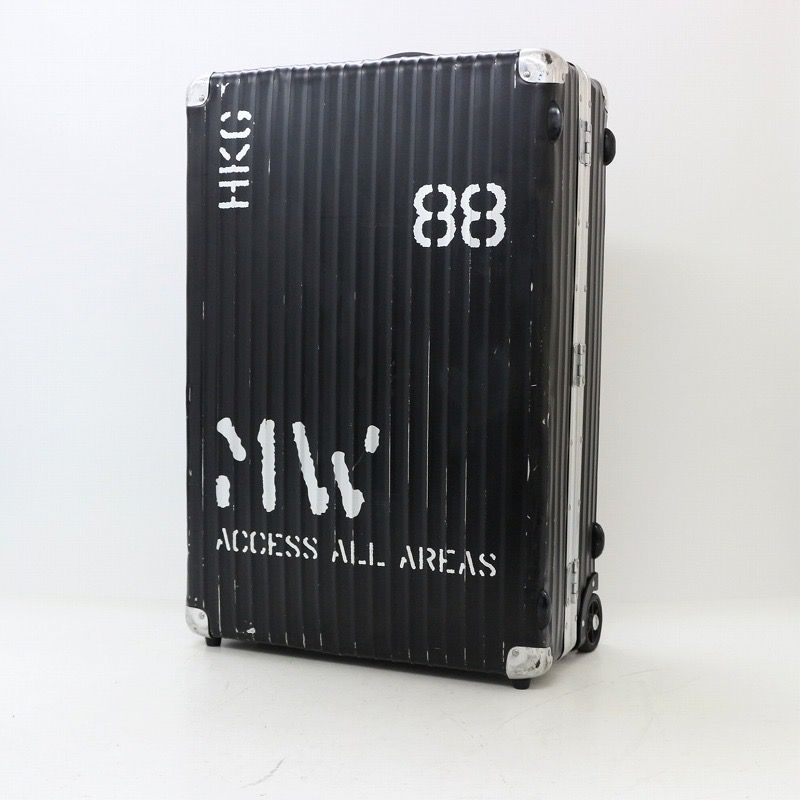 Rimowa x Michael Wong luggage suitcase limited black, 名牌 Rimowa x Michael Wong luggage suitcase limited black, 名牌