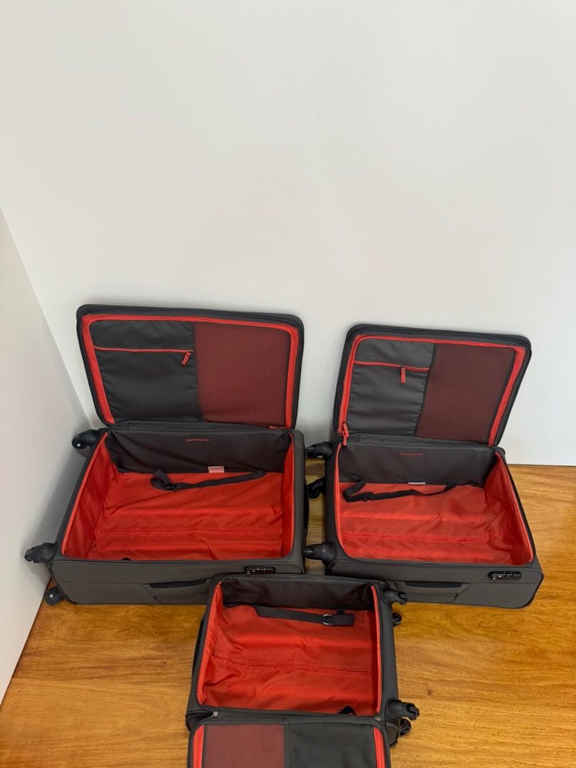 Samsonite spinner (Set of 3) (Category: Luggage) located in Mandaluyong City. Submitted by purger_queen (Listing ID 1328808329, Image 2). Description: Price is Set of 3 (Carry on / Medium / Large) Some wheels need replacement or has been replaced The B-Lite is Samsonite’s lightest soft-sided suitcase; in fact, it is the lightest structured soft-side collection we know of on the market. The B-Lite collection provides a well-balanced mix of design 