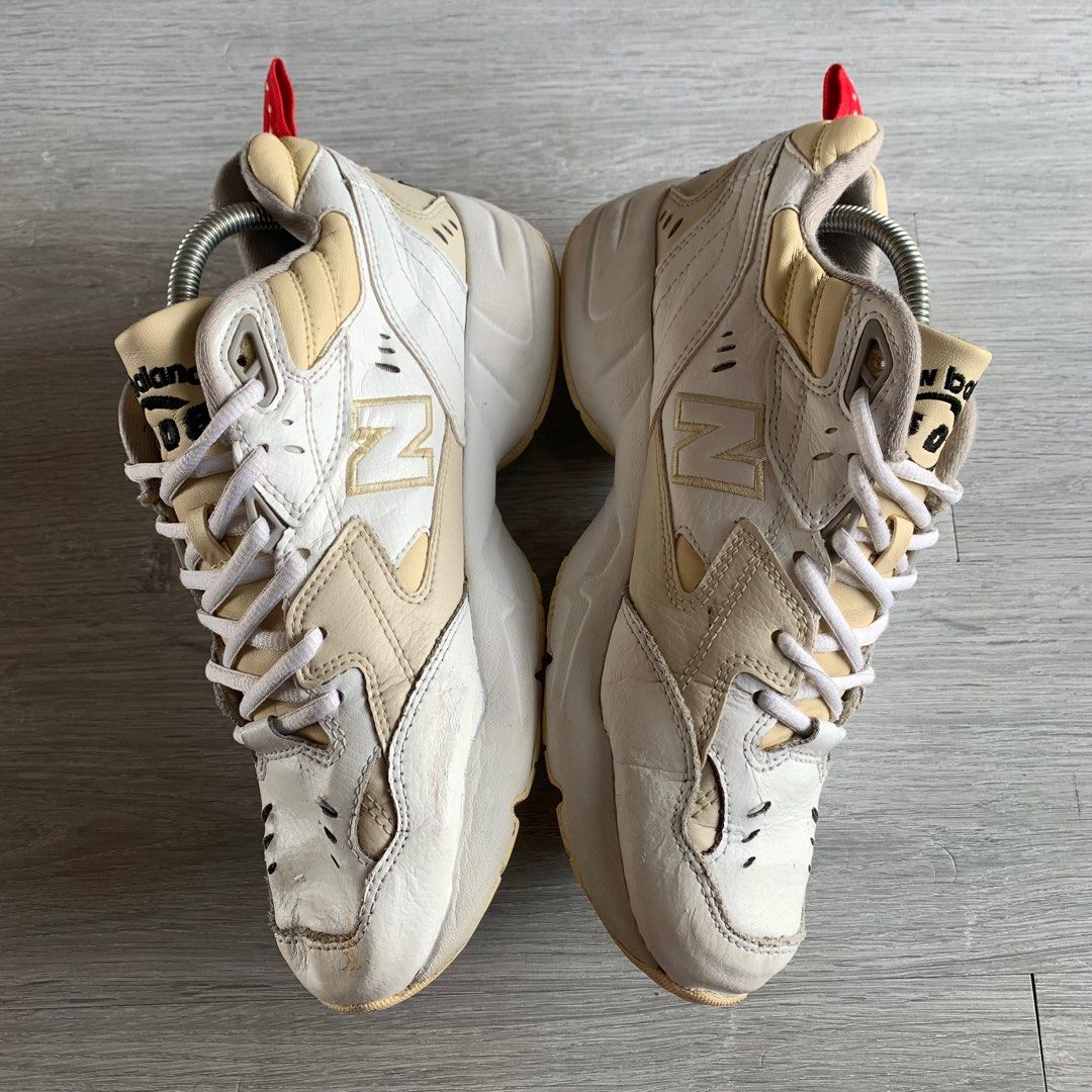 SEPATI NEW BALANCE 608 White Vanilla Fesyen Pria Sepatu Sneakers di Carousell