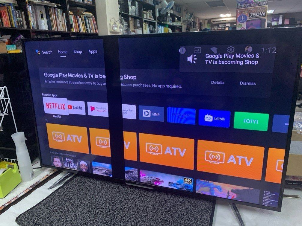 Sharp 50” Smart Android Led Backlight Tv 2T-C50CG1X (Category: TV) located in Pasay City. Submitted by meostore (Listing ID 1328794128, Image 1). Description: Item is in good condition working, 220volts with line in the screen pls see issue with remote selling as is pm for order.