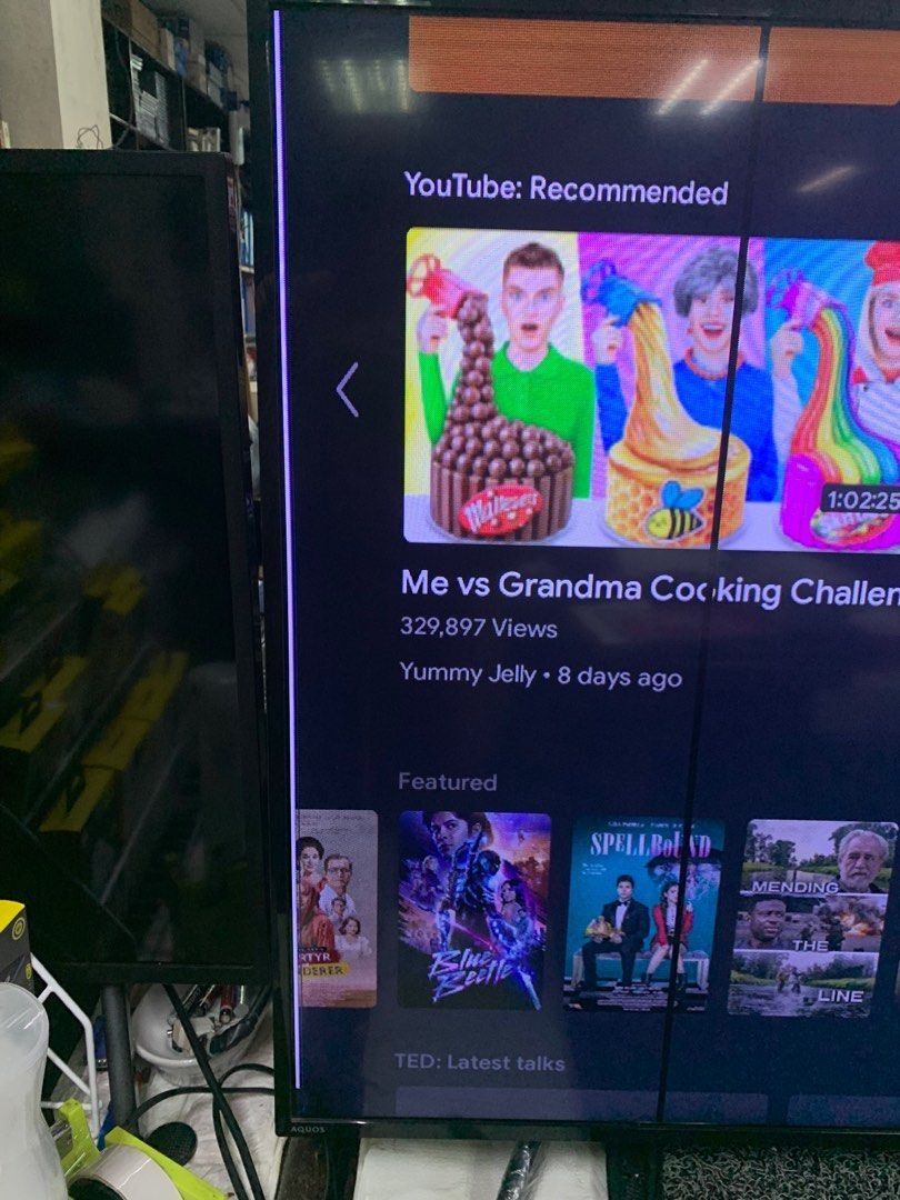 Sharp Android Smart 50” LED TV (with issues) (Category: TV) located in Pasay City. Submitted by meostore (Listing ID 1328794729, Image 2). Description: Item is in good condition working woth remote android smart tv 50” with remote issue pls see attached photos pm for order.