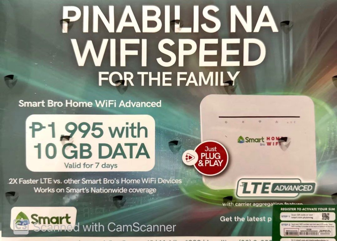 SMART BRO HOME PREPAID WIFI BOOSTEVEN R291 LTE ADVANCED WITH 15 DAYS ...