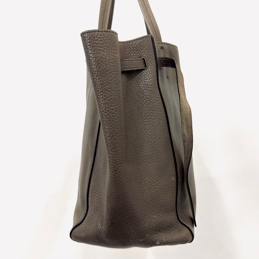 STEAL Celine Taupe GHW Cabas Phantom Medium Monogram Logo Shopping Shoulder Tote Bag Soft Grained Calfskin Authentic Luxury Bags Wallets on Carousell