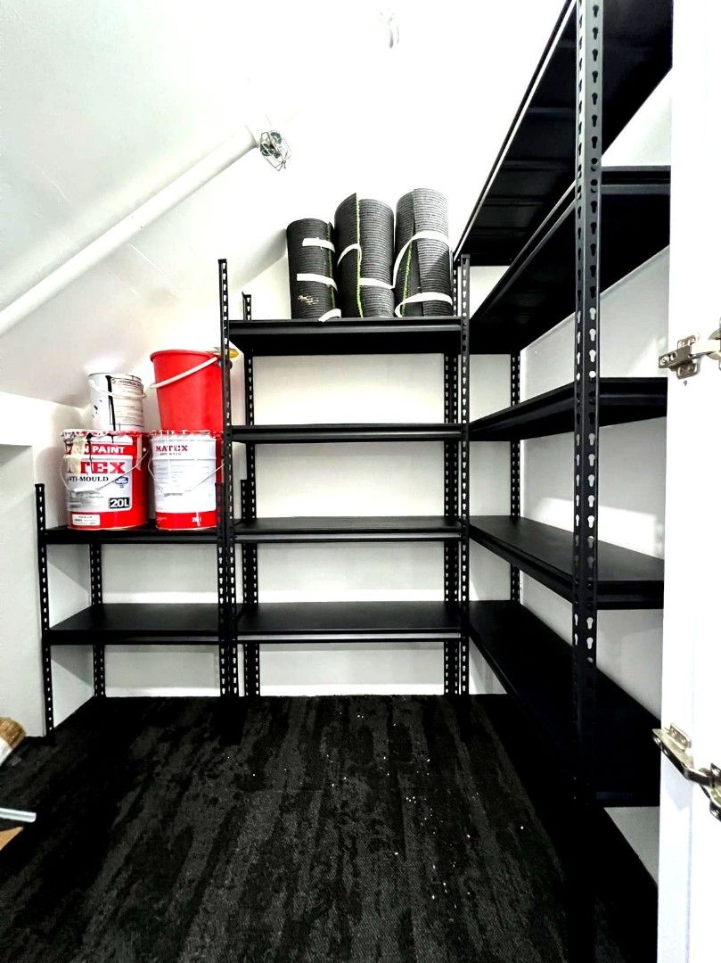 STURDY RACKS SHELVINGS SHELVES SHELF STOREROOM KITCHEN BOMBSHELTER ...