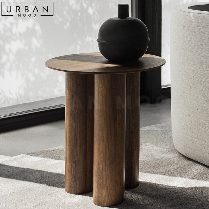 TILLY Mid-Century Solid Wood Side Table, Furniture & Home Living ...