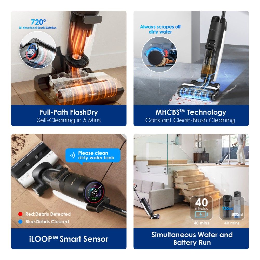 Tineco Floor One S7 FlashDry Smart vacuum, TV & Home Appliances, Vacuum