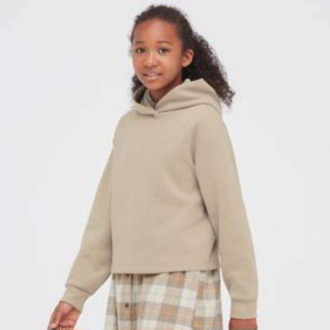 Hoodie crop uniqlo clearance