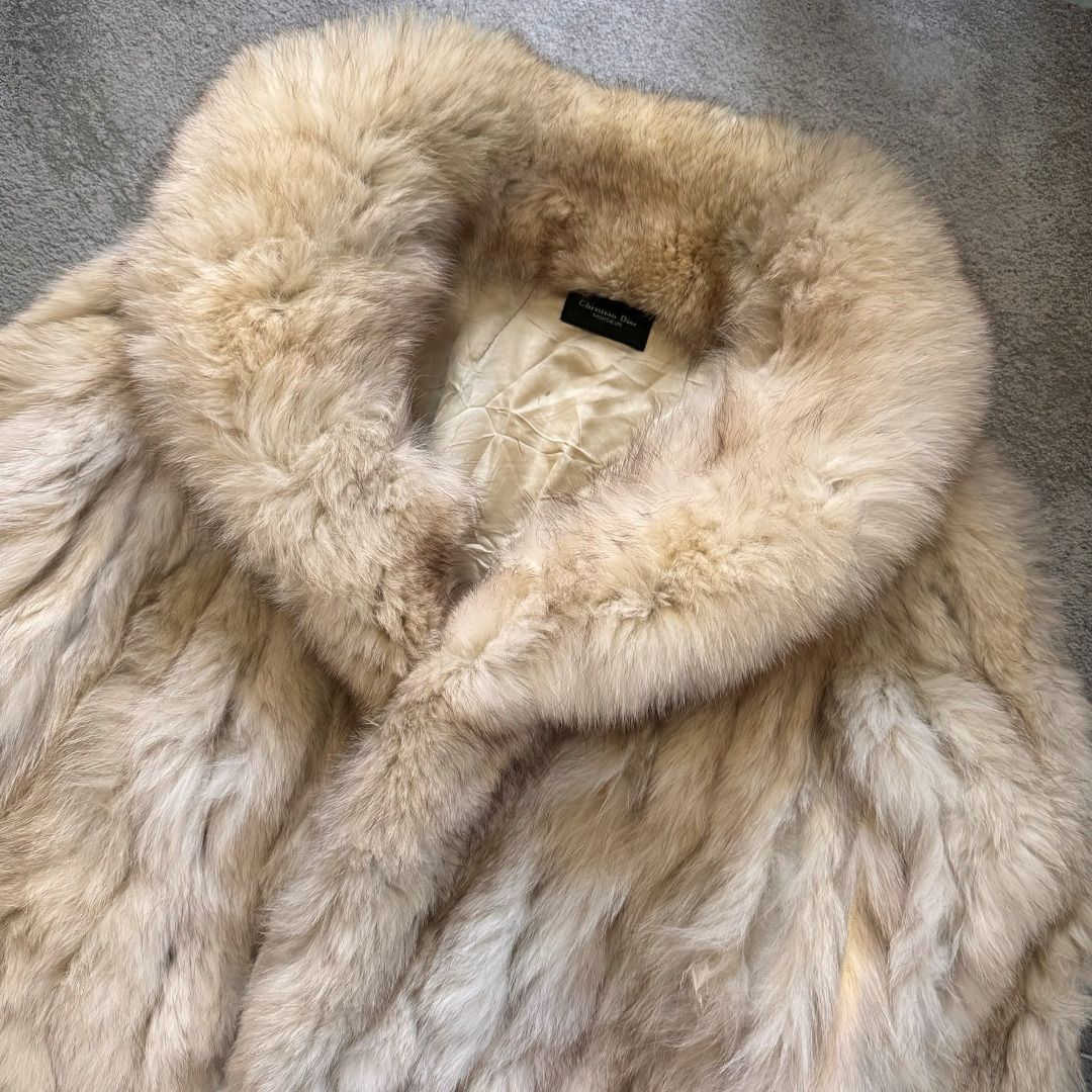 Vintage christian dior fur coat on sale