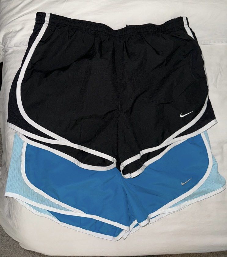 2x Nike Dri Fit shorts size XL Women s Fashion Activewear on Carousell
