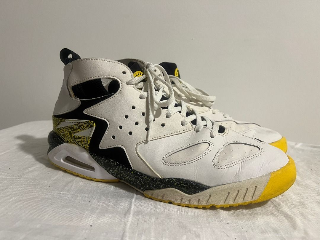 Nike Air Tech Challenge Huarache White Tour Yellow Sz10 Men s Fashion Footwear Sneakers on Carousell
