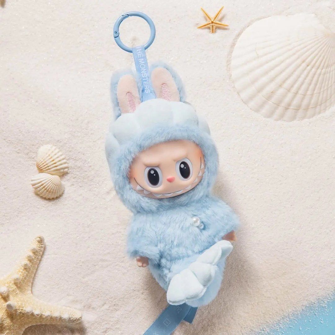 新加坡限定 魚尾獅 LABUBU HIDE AND SEEK IN SINGAPORE SERIES-Vinyl Plush Doll Pendant