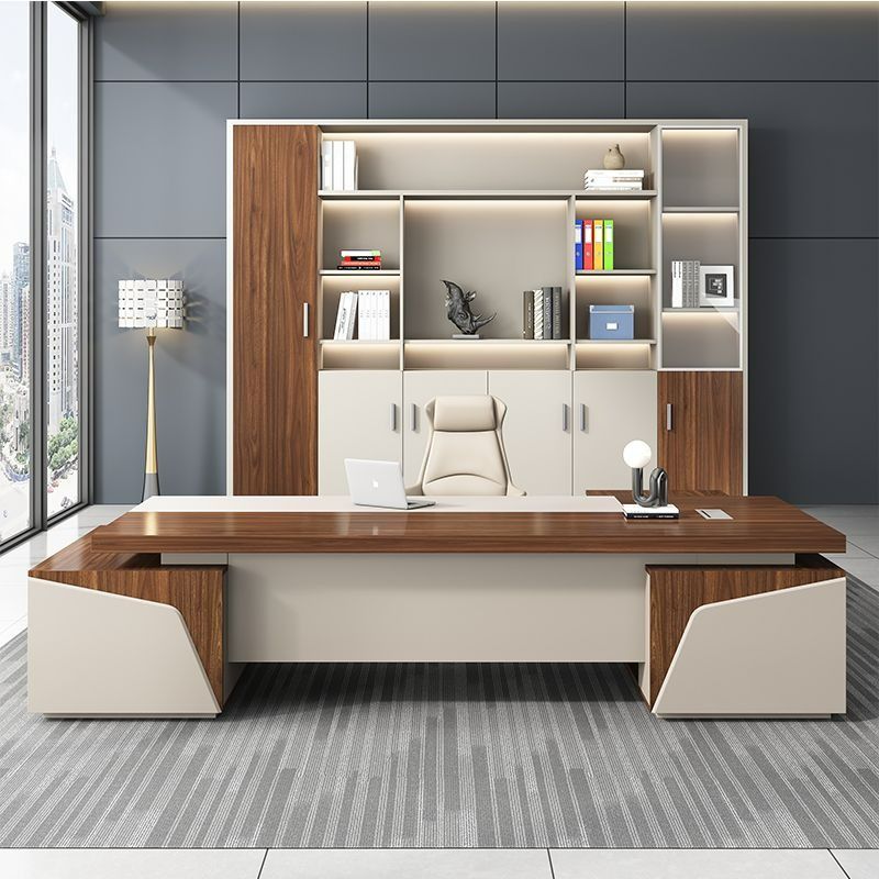 _Boss desk, desk and chair combination, fashion president's desk