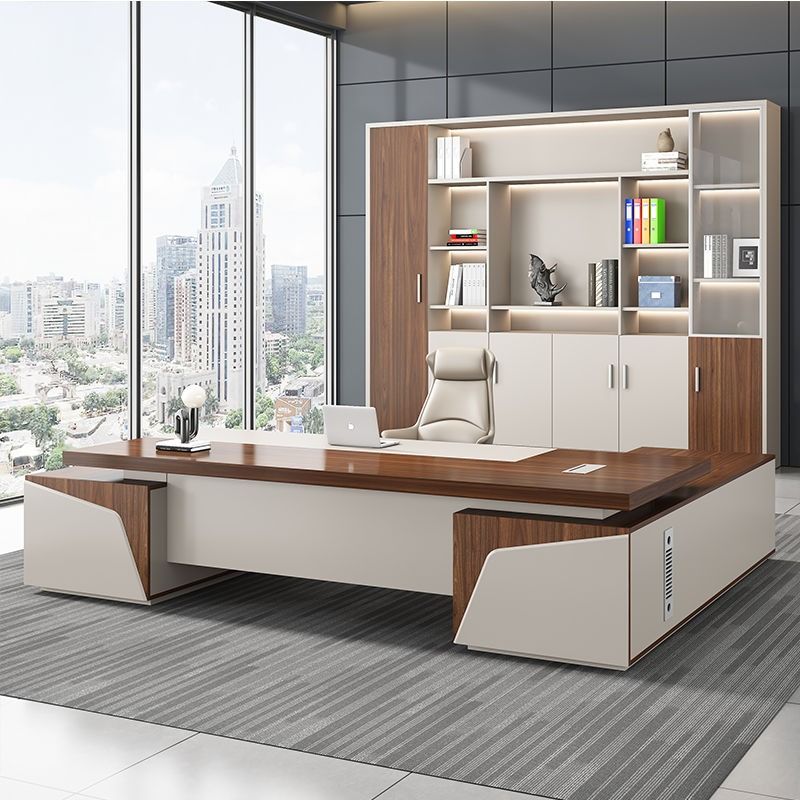 _Boss desk, desk and chair combination, fashion president's desk