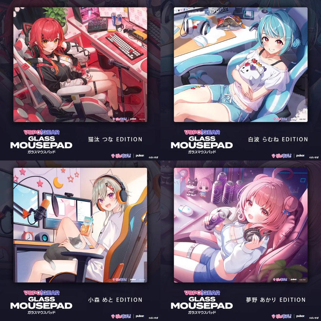 VSPO GEAR ガラスMOUSEPAD 花芽すみれEDITION 預訂：[日版周邊