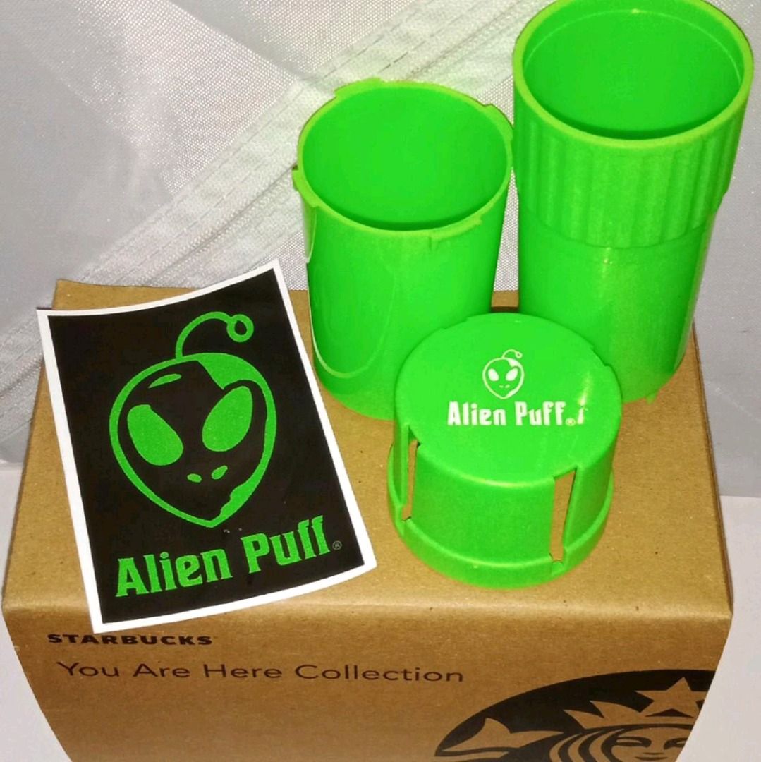 ALIEN PUFF SMELLPROOF/WATER TITE GRINDER WITH STORAGE - (Category: Food Organization & Storage) located in Dasmarinas. Submitted by dabsmokeshiphopshop (Listing ID 1333568214, Image 3). Description: ALIEN PUFF GRINDER WITH STORAGE - FOOD GRADE / ORGANIC - NON GMO - PORTABLE & STEALTHY - DURABLE / HEAVY DUTY - REINFORCED TEETH FOR GRINDING - PUSH DOWN CHILD RESISTANT LID - SMELL PROOF AND WATER TITE.