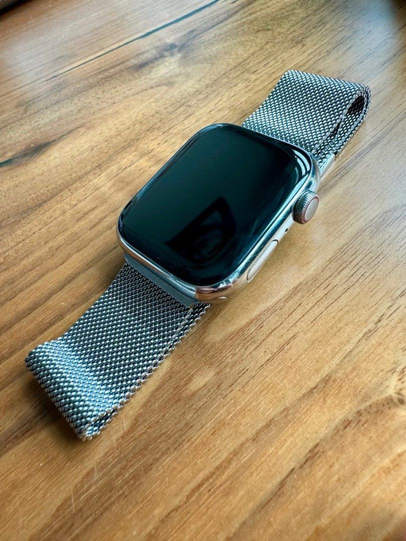 Apple Watch Series 4 Stainless Steel 45mm Case Mobile Phones Gadgets Wearables Smart Watches on Carousell