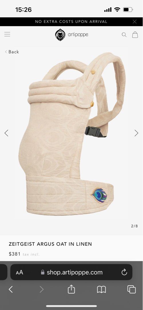 Artipoppe code (Category: Babies & Kids Fashion) located in Singapore. Submitted by foodlover258 (Listing ID 1333570229, Image 1). Description: Hi, I would like to invite you into the world of Artipoppe by giving you €50 off your first Artipoppe Baby Carrier purchase. Please enter the official Artipoppe webshop via the following link. Your discount will be automatically applied to your Artipoppe Baby Carrier order at checkout. https://referral.sh