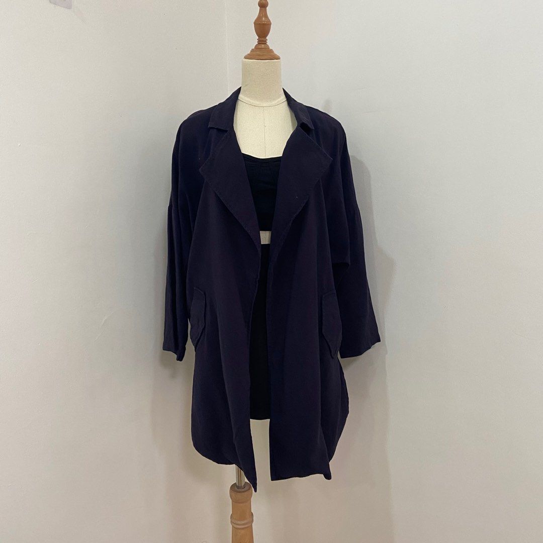 Candies Navy Blue Cardigan Women s Fashion Coats Jackets and Outerwear on Carousell