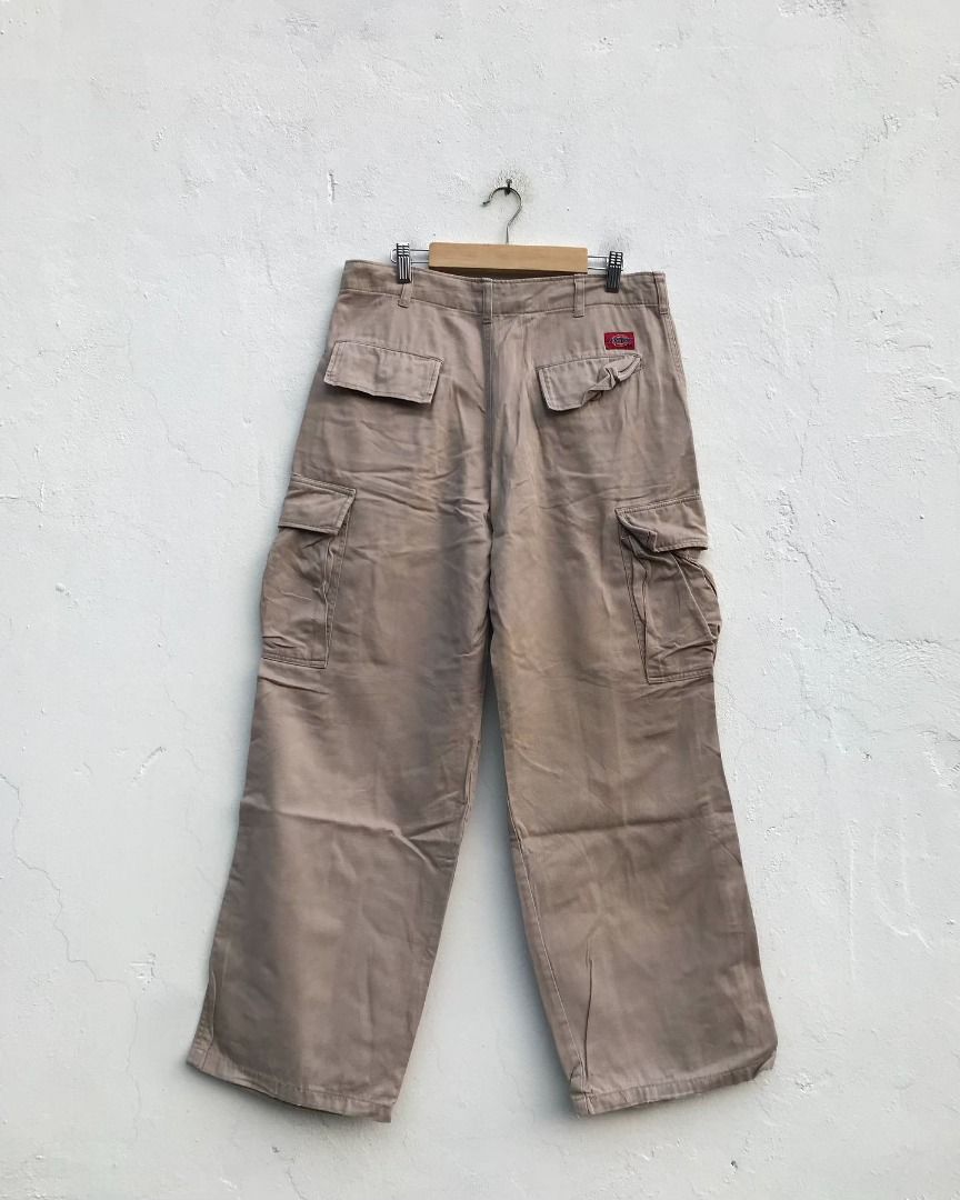 celana Cargo VINTAGE Dickies Guarantee TEXAS 1972 Khaki, Fesyen
