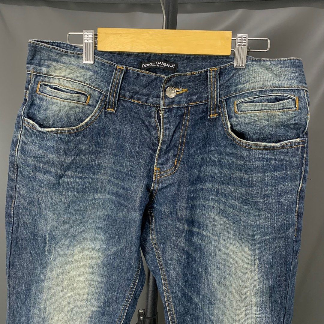 grunge Dolce&Gabbana fade denim y2k