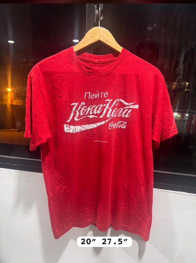T-shirt Coca Cola Football – F&F, Taille M Oversize, 52% Polyester 48% Coton