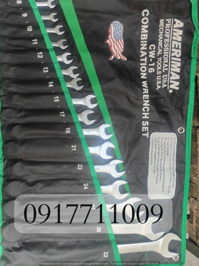 Combination Wrench (Category: Construction Tools & Equipment) located in Manila. Submitted by joeyroque09 (Listing ID 1333550216, Image 3). Description: .