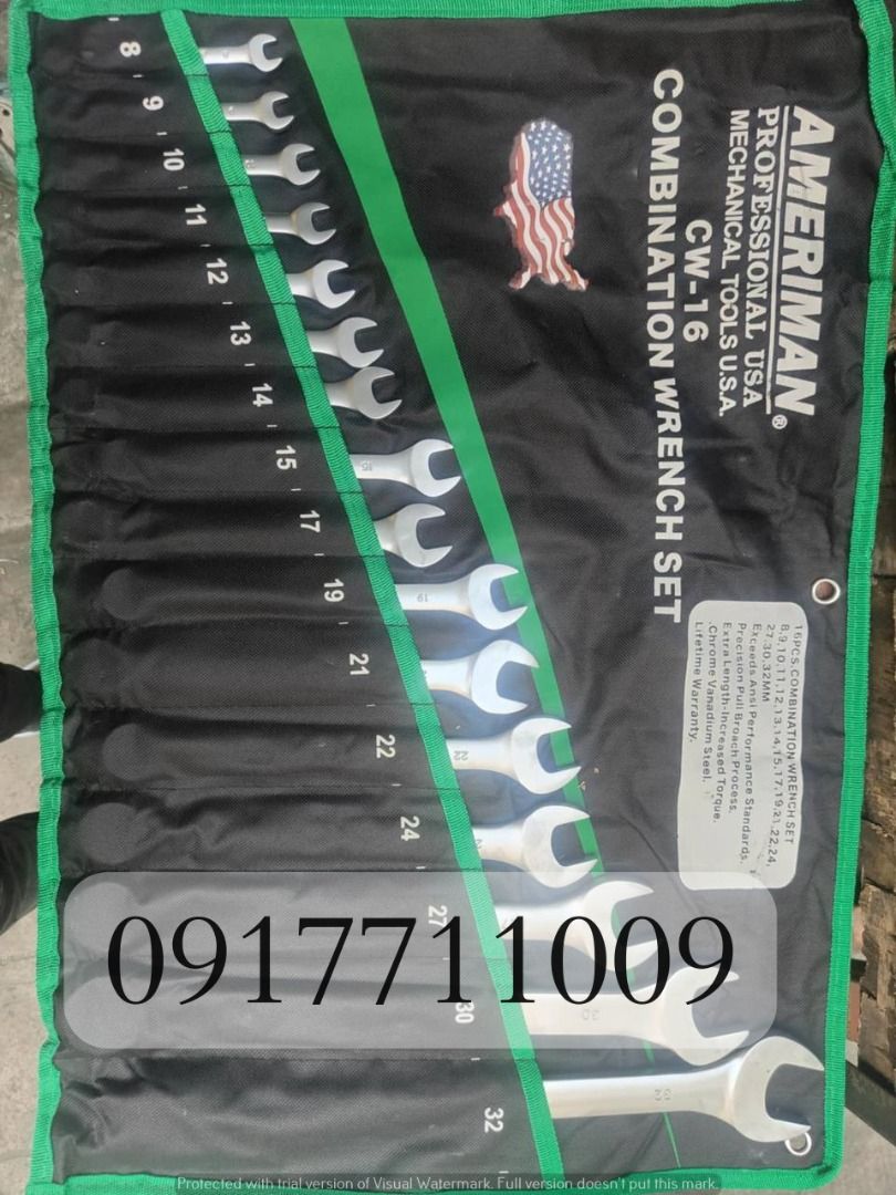 Combination Wrench (Category: Construction Tools & Equipment) located in Manila. Submitted by joeyroque09 (Listing ID 1333550216, Image 1). Description: .