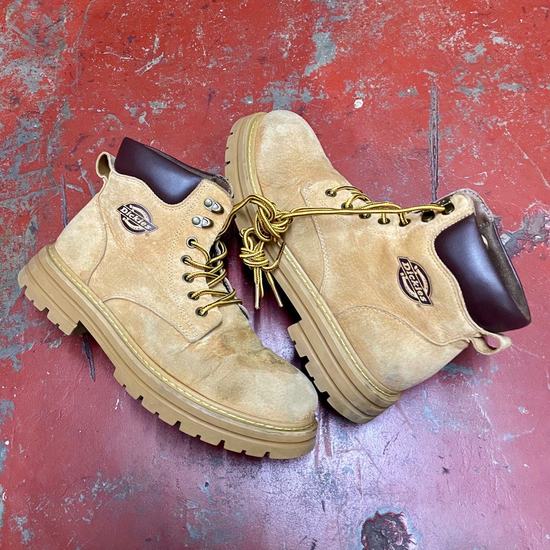 Dickies Raider Steel Toe Boot Wheat Men s Fashion Footwear Boots on Carousell