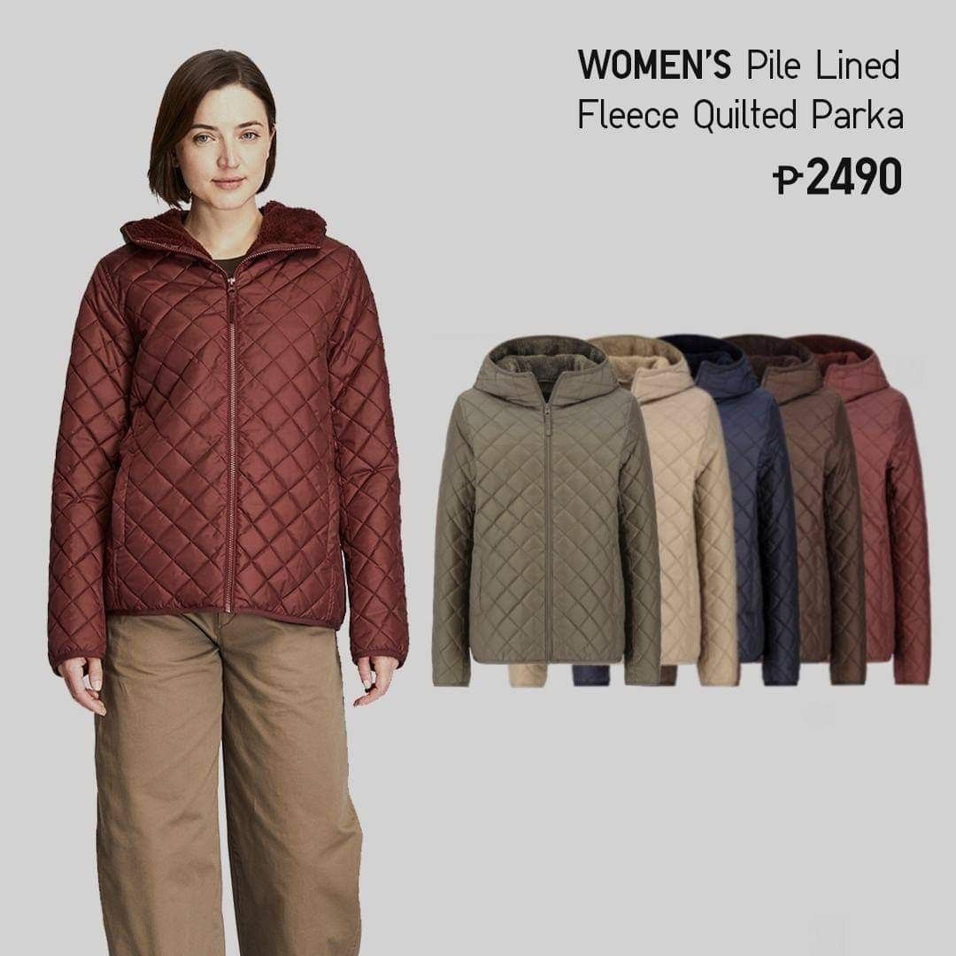Uniqlo fleece parka cheap