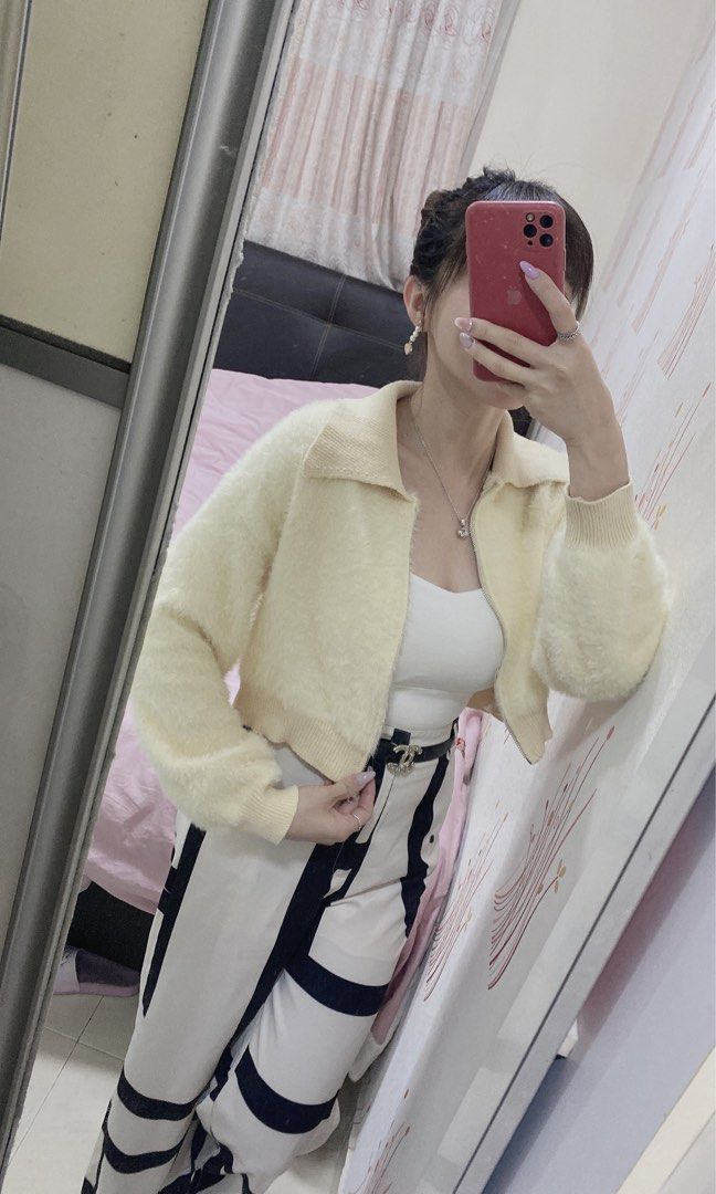 Furry yellow jacket online