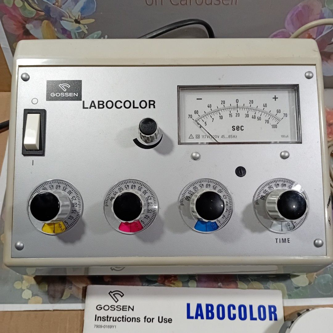 Gossen Labocolor Lightmeter for Darkroom pls read (Category: Lighting & Studio Equipment) located in Paranaque City. Submitted by vintagepopsicle (Listing ID 1333553621, Image 1). Description: Comes with Box and Manual. Pls check photos as they are part of the description. 220volts and Lights up but not lab tested. Sold As Is coz we cannot check properly. Again As Is only or for Collectors/Display. We can neg a bit. Wysiwyg. Gcash then Lalamove.