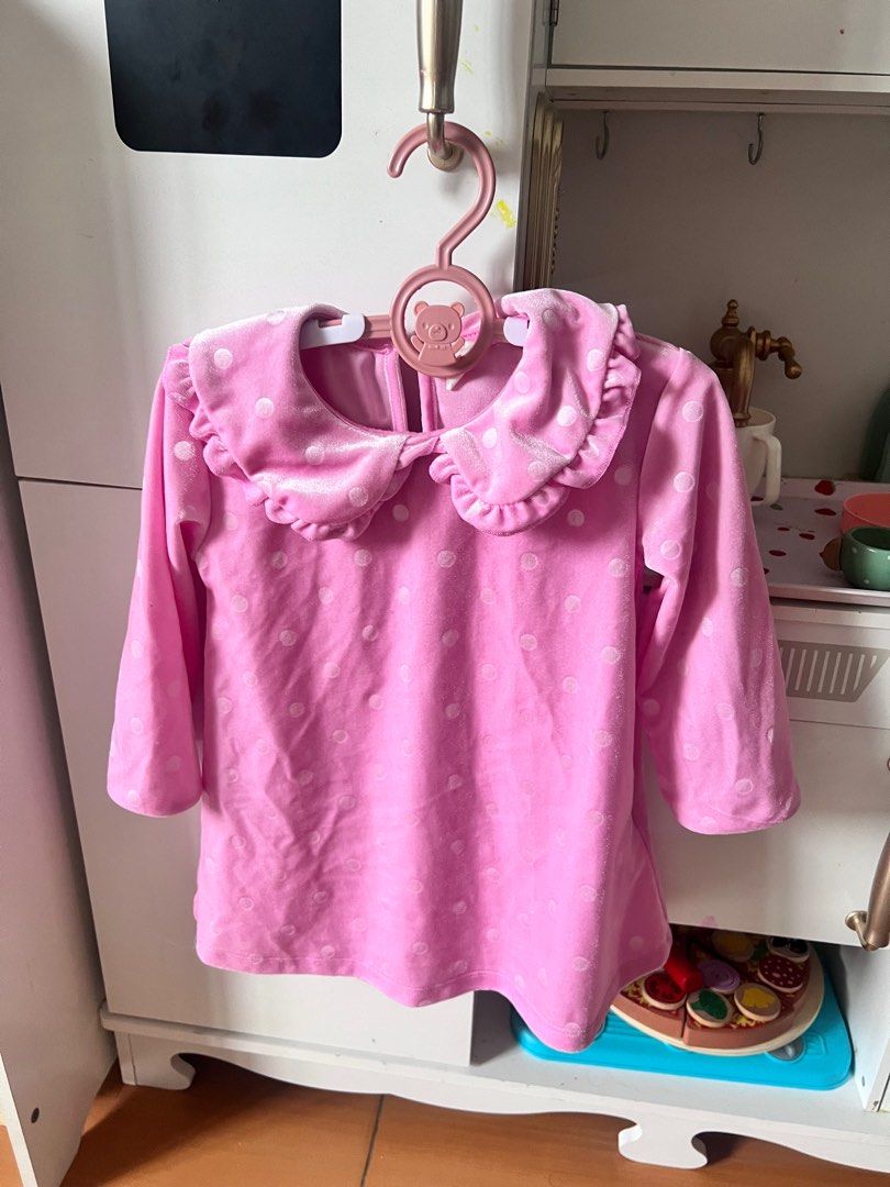 H&M polka pink dress (Category: Babies & Kids Fashion) located in Quezon City. Submitted by fayebree (Listing ID 1333616093, Image 1). Description: .