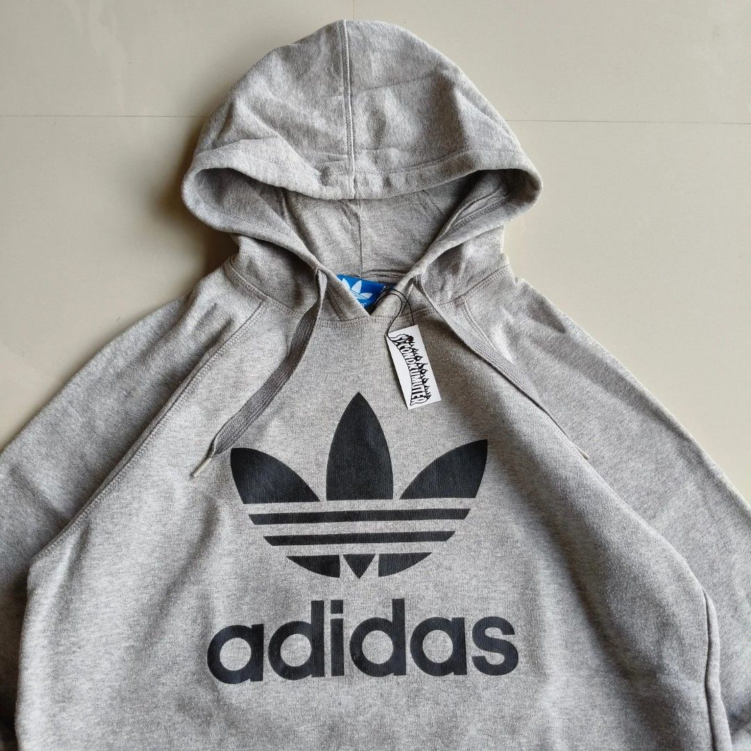 Hoodie Grey Mens Adidas Trefoil Hoodie Black Men's Hoodie ADIDAS