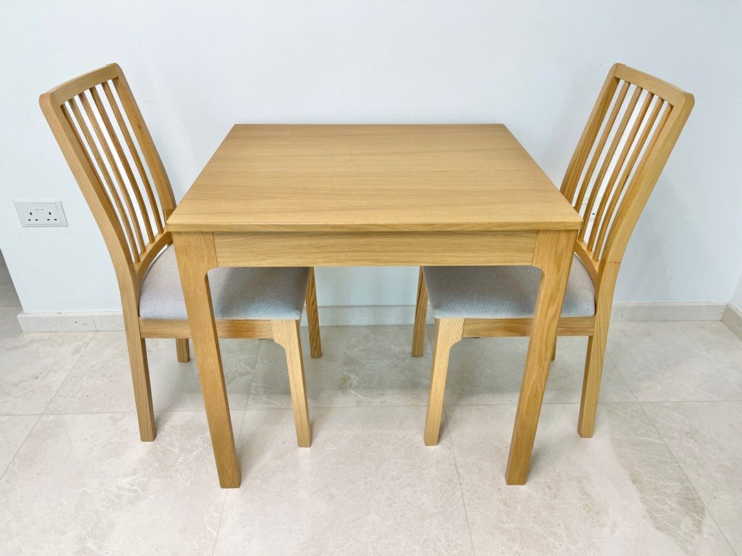 IKEA EKEDALEN Extendable table and 2 chair dining set Furniture Home Living Furniture Tables Sets on Carousell