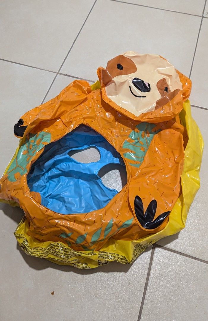 Inflatable floater for baby (Category: Other Babies Going Out Needs) located in Mandaluyong City. Submitted by prelovedbypaii (Listing ID 1333599427, Image 1). Description: Swimming inflatable for babies Sloth design rfs: outgrown pickup from Mandaluyong.