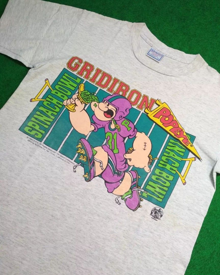 Kaos Vtg Popeye ©1993 by All Sport Pro Weight (single stitch