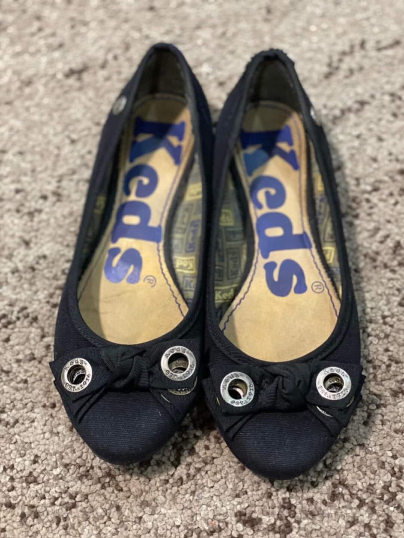 KEDS Black ballet flats Women s Fashion Footwear Flats Sandals on Carousell