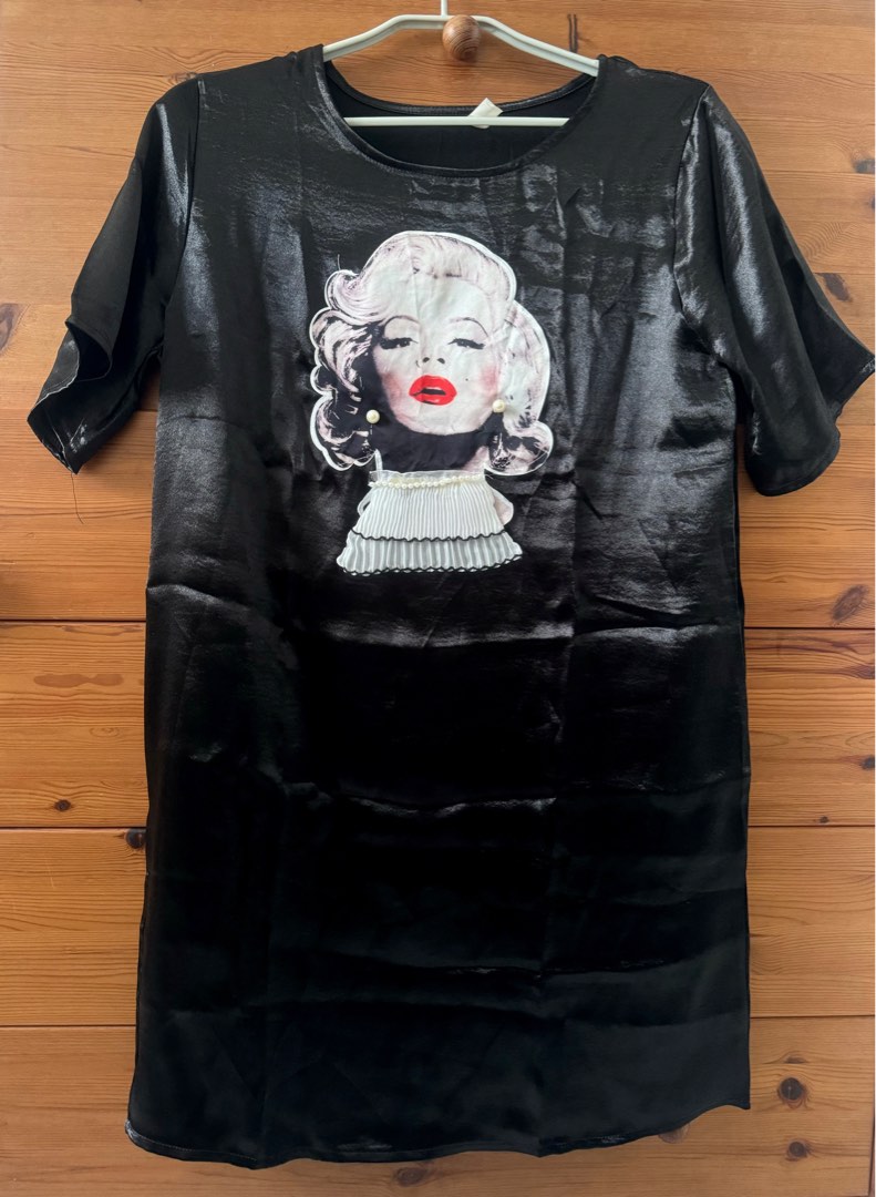 marilyn monroe t shirt dress Marilyn Monroe Eye-Catching T-Shirt, Bw Dress XLT