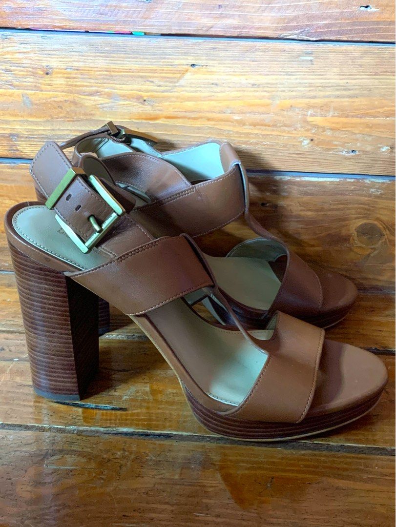 Michael kors chunky heel hotsell