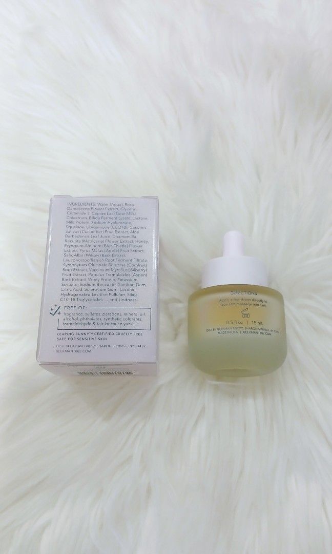 MILK DROPS PROBIOTIC CERAMIDE SERUM BEEKMAN 1802 (Category: Face Care) located in San Juan City. Submitted by cashfrancefashioncosmetics_ph (Listing ID 1333513976, Image 2). Description: ‼️MILK DROPS PROBIOTIC CERAMIDE SERUM BEEKMAN 1802 15ml 📌 950 Metal2nd.
