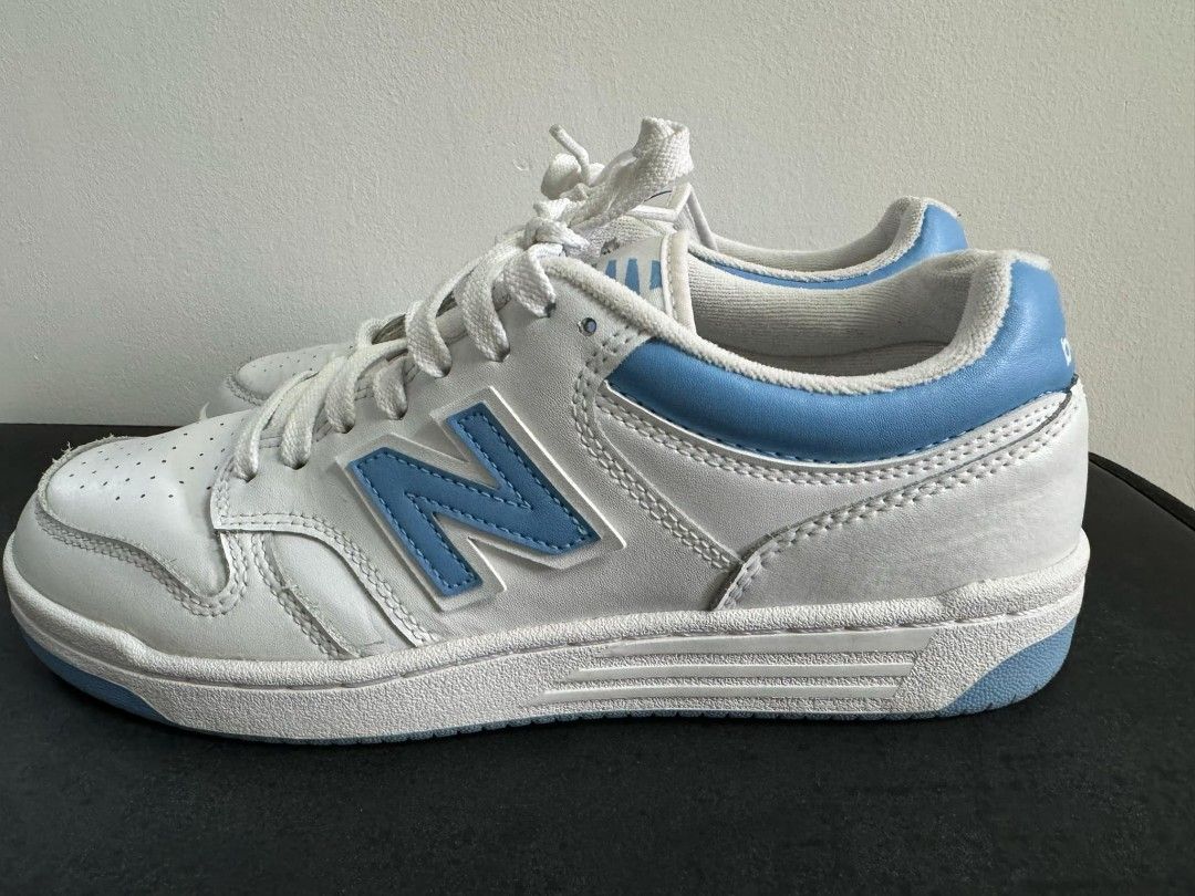 New Balance 480 UNC (Category: Sneakers) located in Manila. Submitted by kitju (Listing ID 1333660117, Image 2). Description: New Balance 480 UNC - Men’s 8.5 (see picture for accurate sizing) - Used twice - In good condition MOP: Gcash MOD: (c/o buyer) Lalamove, JNT, LBC. Meetup around Cavite Shipping from: Tanza, Cavite.