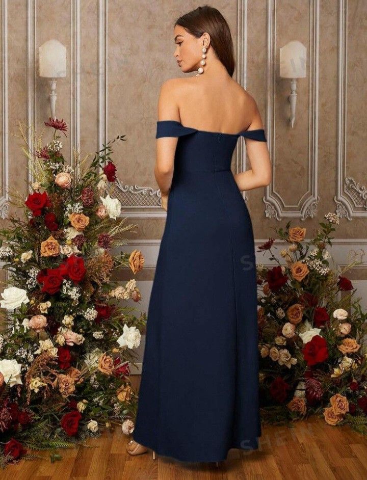 princess polly baby blue dress Classy Bridesmaid Evening Dress, Women's Fashion, Dresses & Sets, Evening  Dresses & Gowns on Carousell main image 1