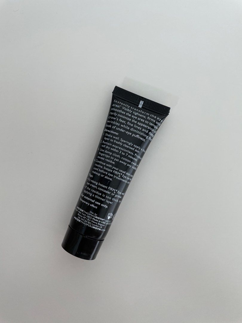 Peter Thomas Roth Temporary Eye Tightener 30ml (Category: Face Care) located in Manila. Submitted by oatchata (Listing ID 1333540269, Image 2). Description: - Used once only - Bought in Rockwell 4 mos ago for 2k+; Guaranteed authentic - Product only, no box included - Price is negotiable!.