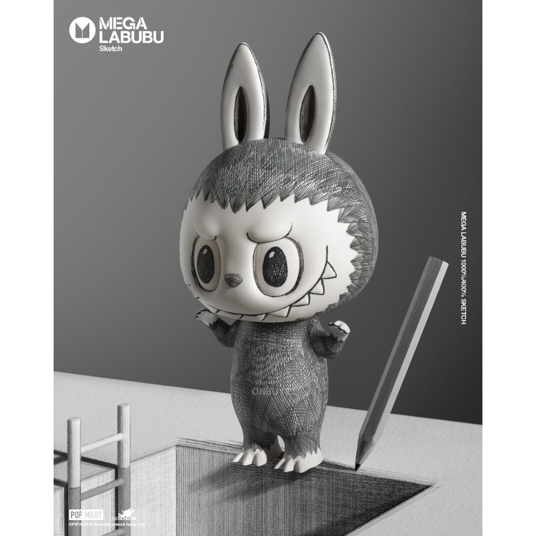 【新品】POP MART MEGA LABUBU Sketch【未開封】 新品未開封 pop mart MEGA LABUBU 400% Sketch