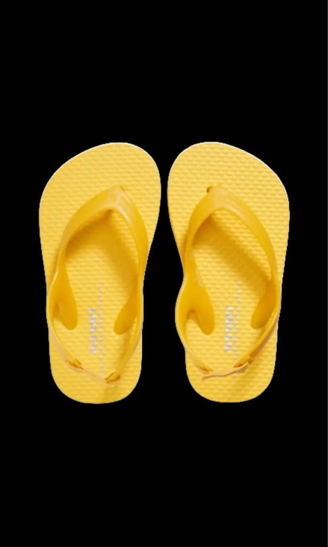 Yellow sandals old navy hot sale