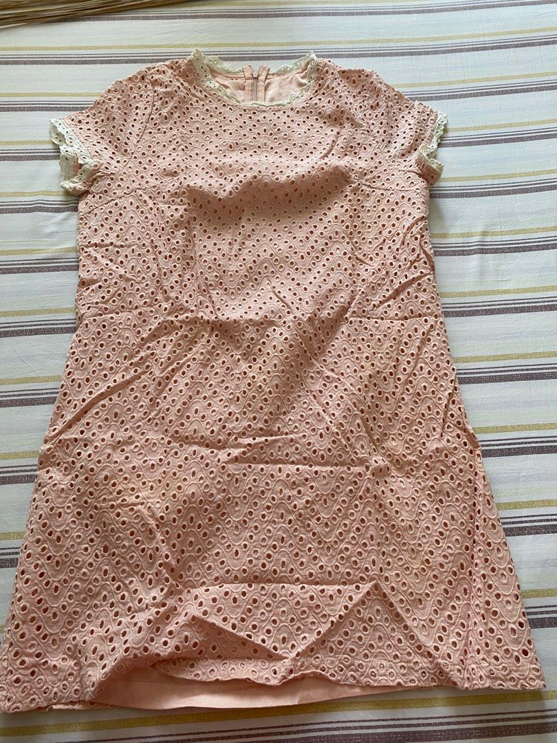 premium dress peach korea