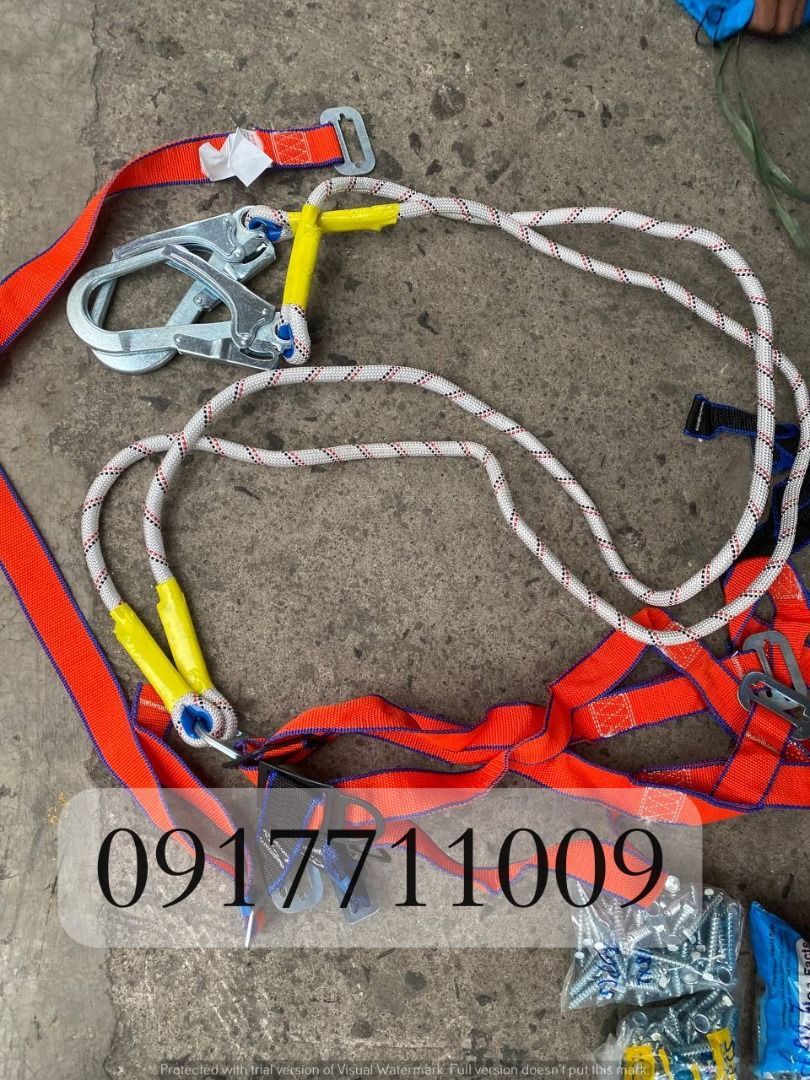 Safety Harness big hook double lanyard fullbody (Category: Construction Tools & Equipment) located in Manila. Submitted by joeyroque09 (Listing ID 1333546419, Image 2). Description: .
