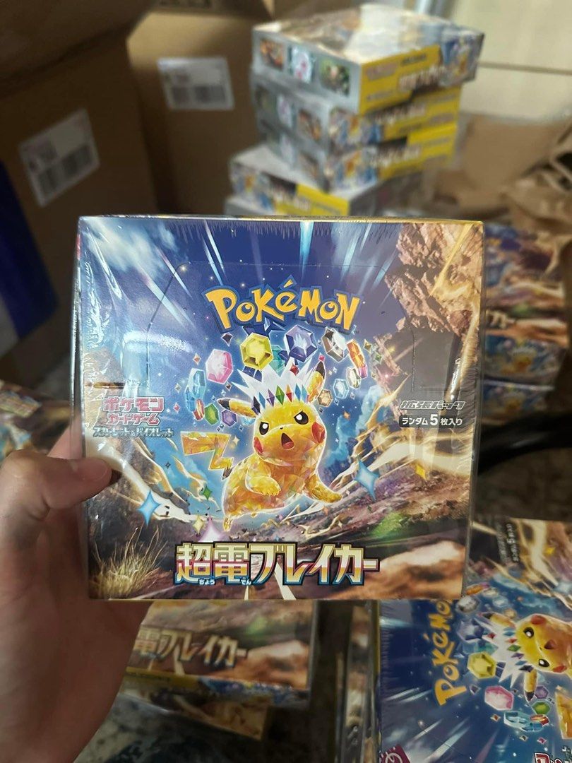 Pokemon TCG SV8 Super Charged Breaker/Super electric charger Booster Box,  Hobbies & Toys, Toys & Games on Carousell