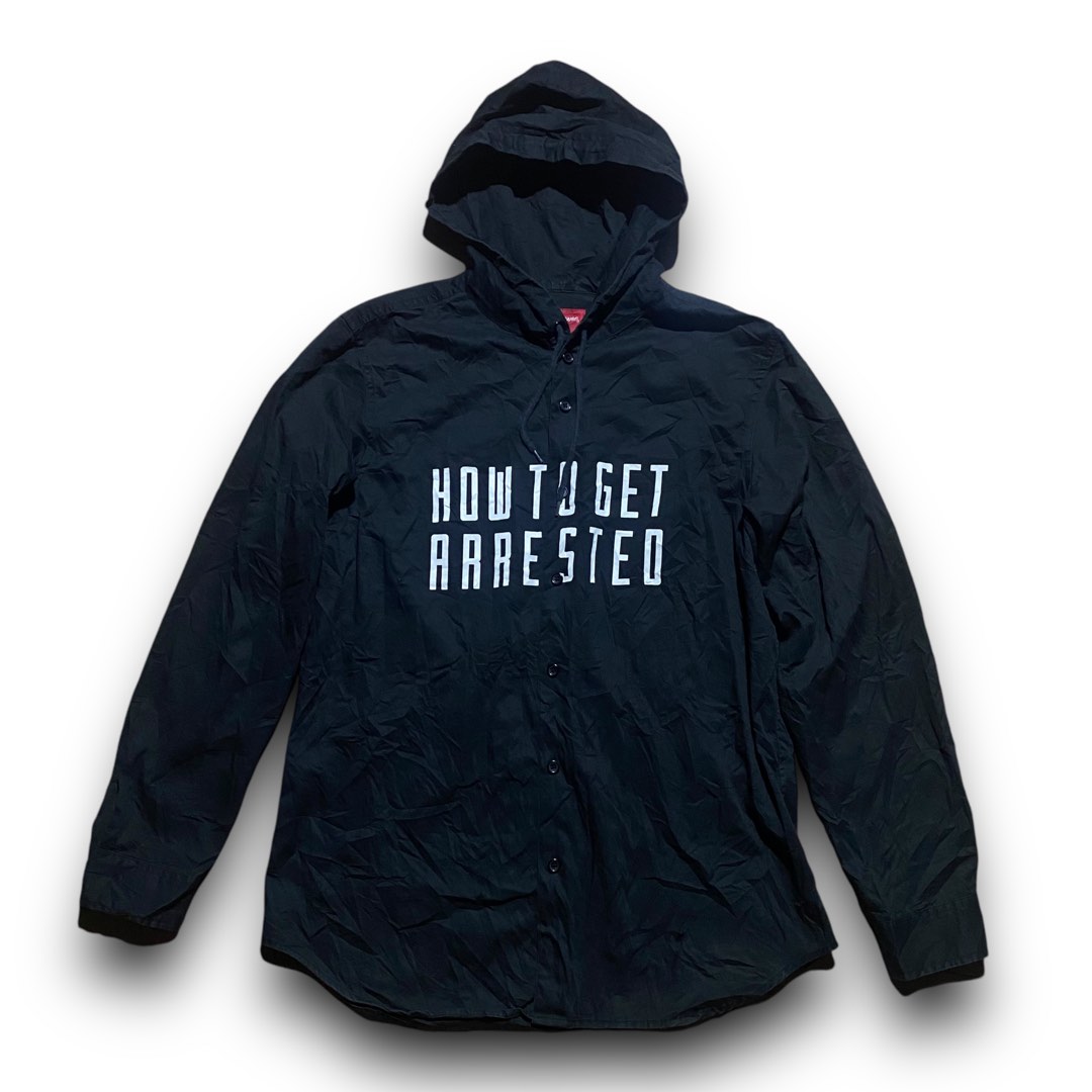 Supreme arrested hooded shirt Supreme arrested hooded shirt